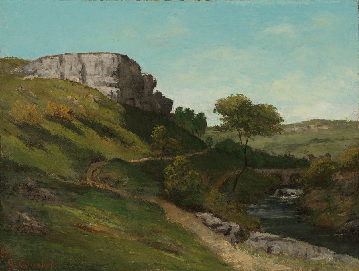 Paisaje cerca de Maizières de Gustave Courbet