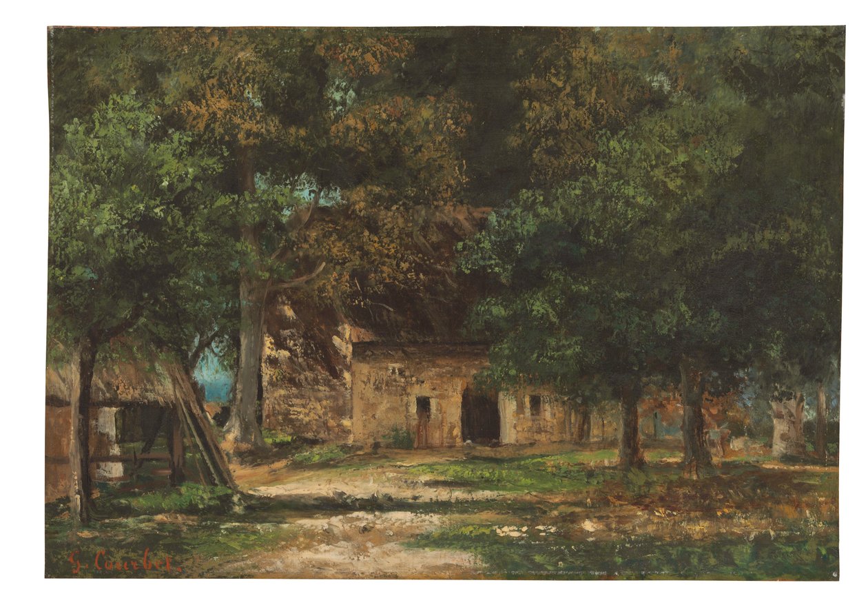 El jardín de la Madre Toutain en Honfleur de Gustave Courbet
