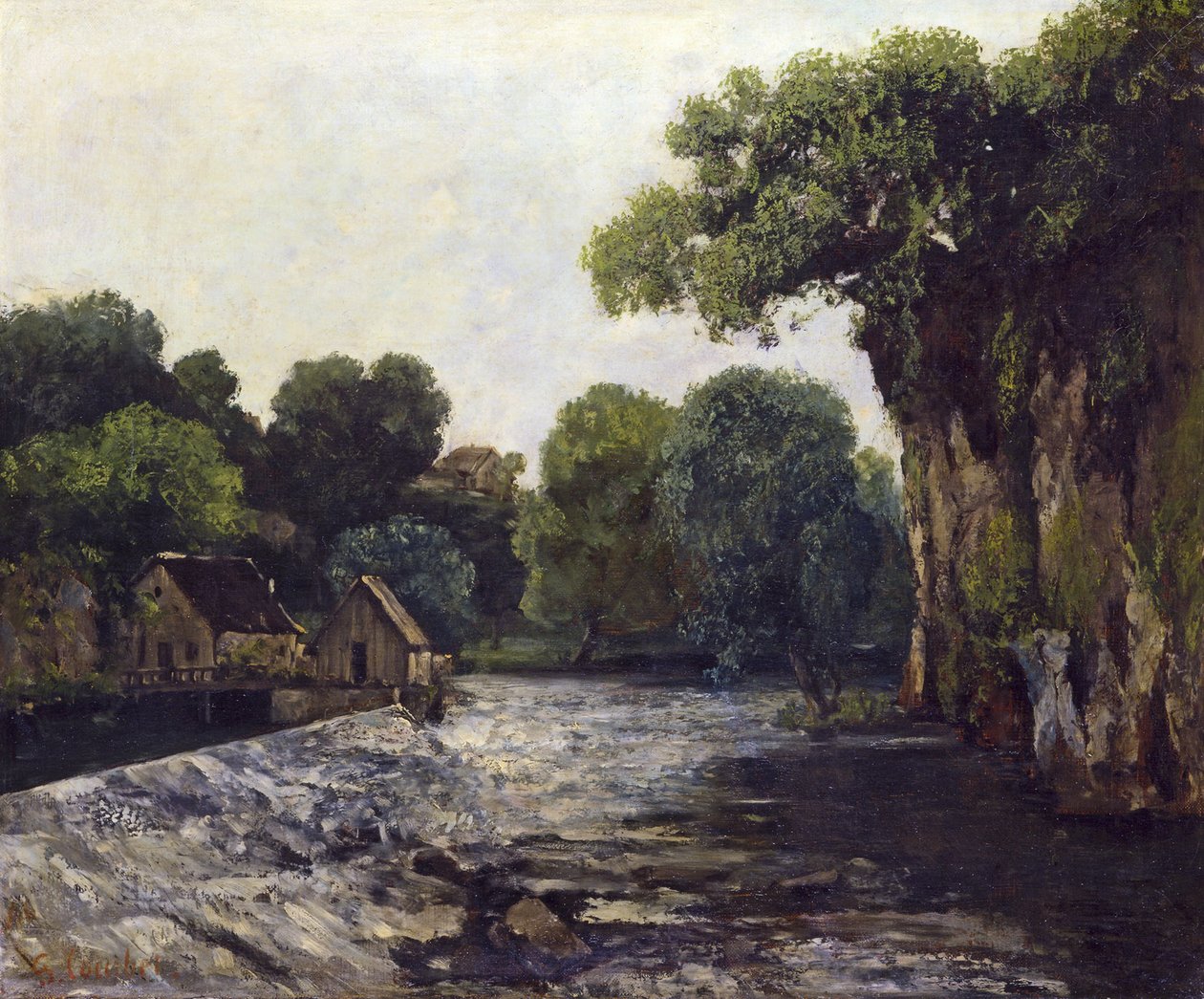 La esclusa del Loue de Gustave Courbet