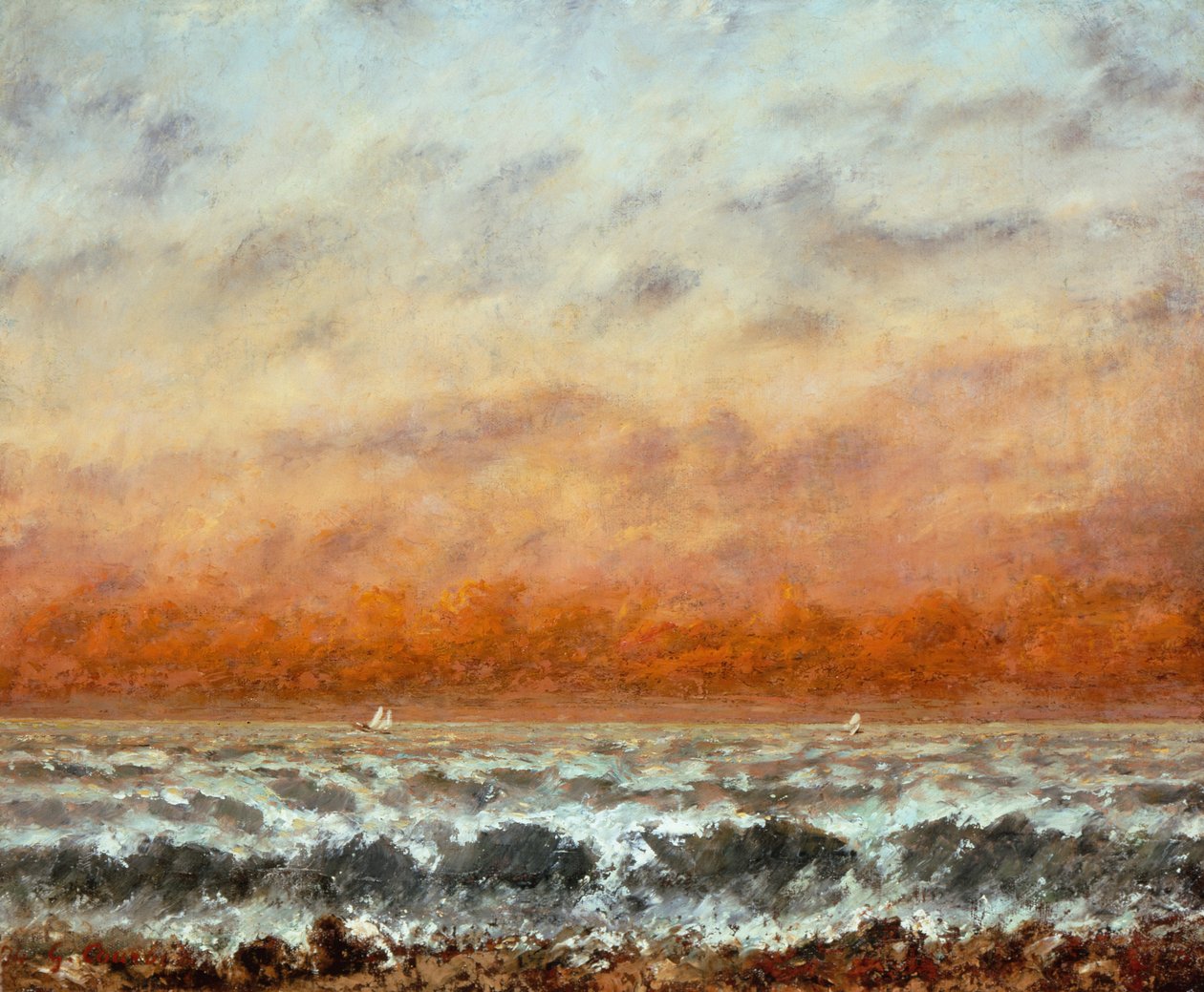 Marina de Gustave Courbet