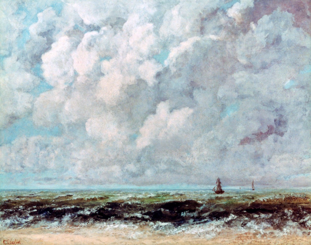 Paisaje marino, c1840-1877 de Gustave Courbet