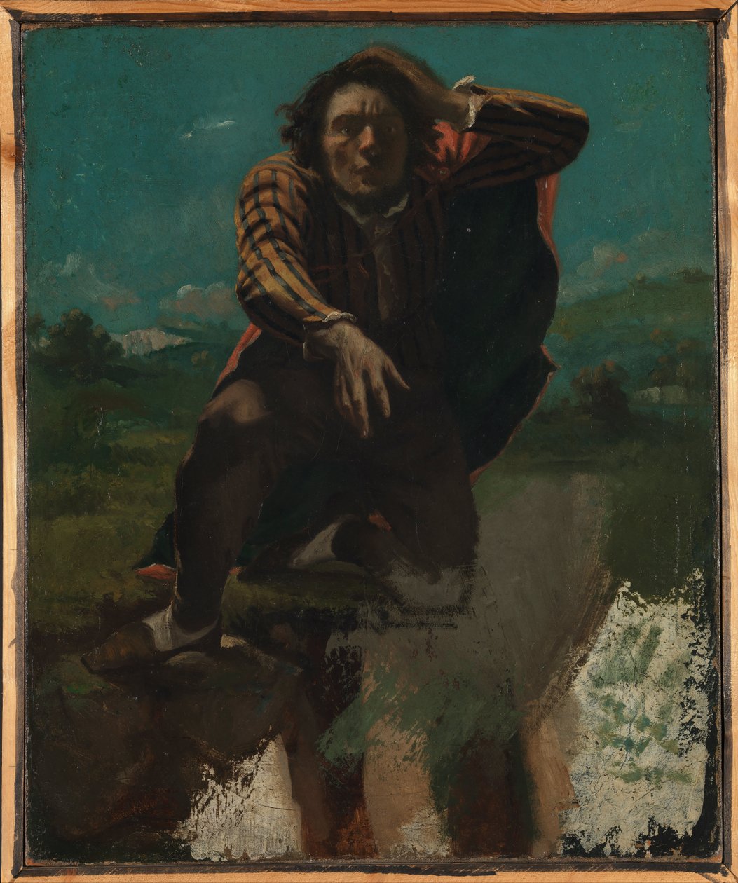 Al borde del precipicio de Gustave Courbet