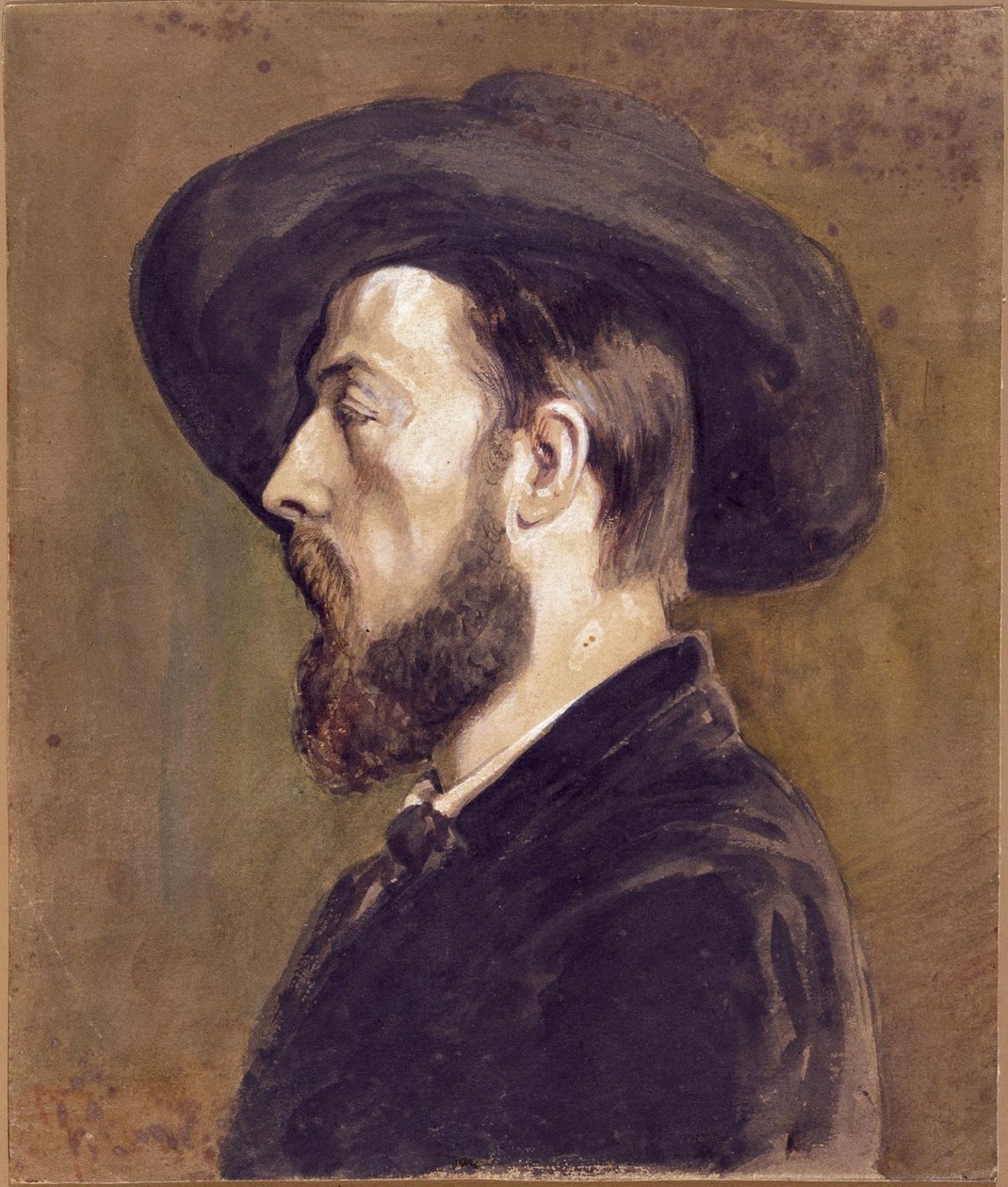 Retrato de Johan Barthold Jongkind 1819-1891 de Gustave Courbet