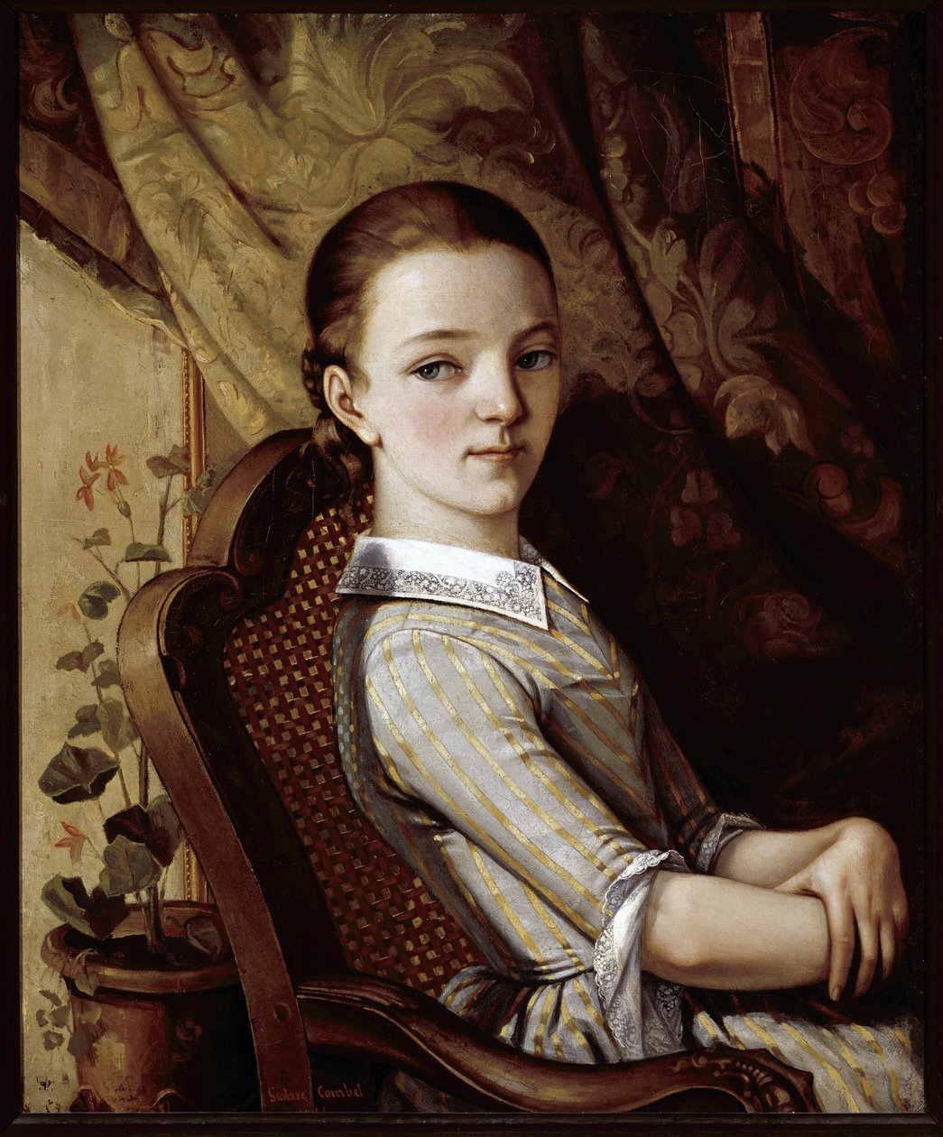 Retrato de Juliette Courbet de Gustave Courbet