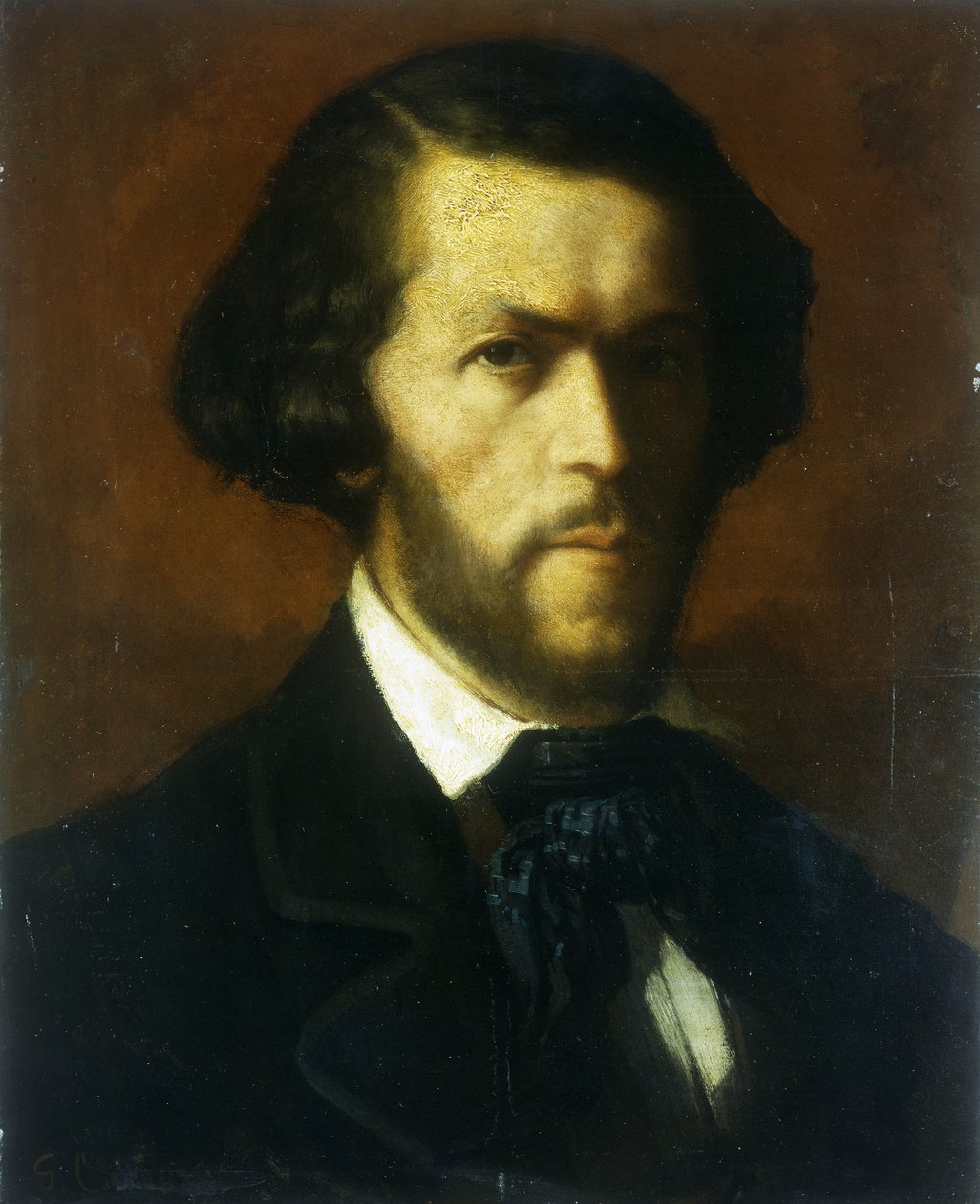 Retrato de un caballero de Gustave Courbet
