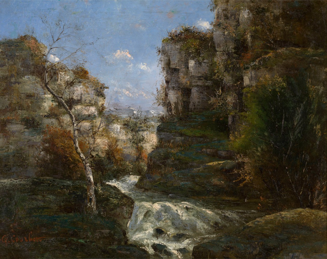 Rocas cerca de Ornans de Gustave Courbet