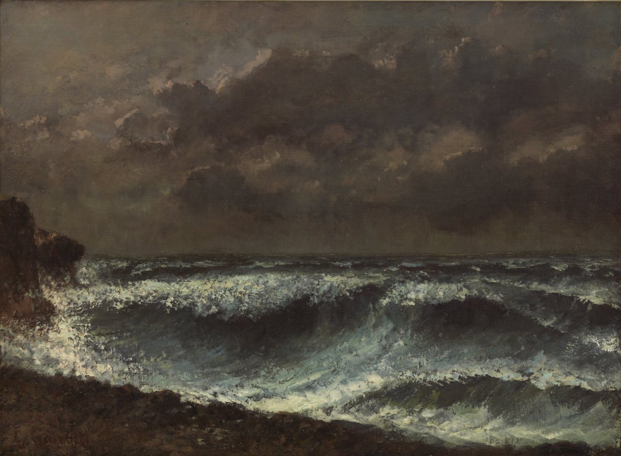 Se avecina una tormenta de Gustave Courbet