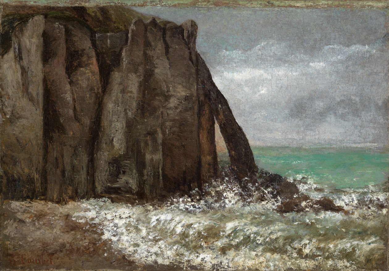 Playa de Étretat de Gustave Courbet