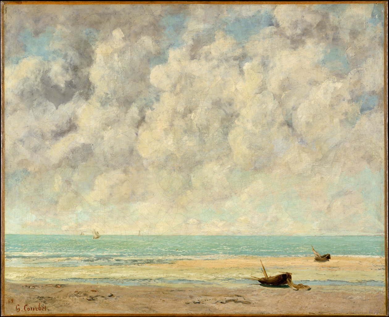 El mar en calma de Gustave Courbet