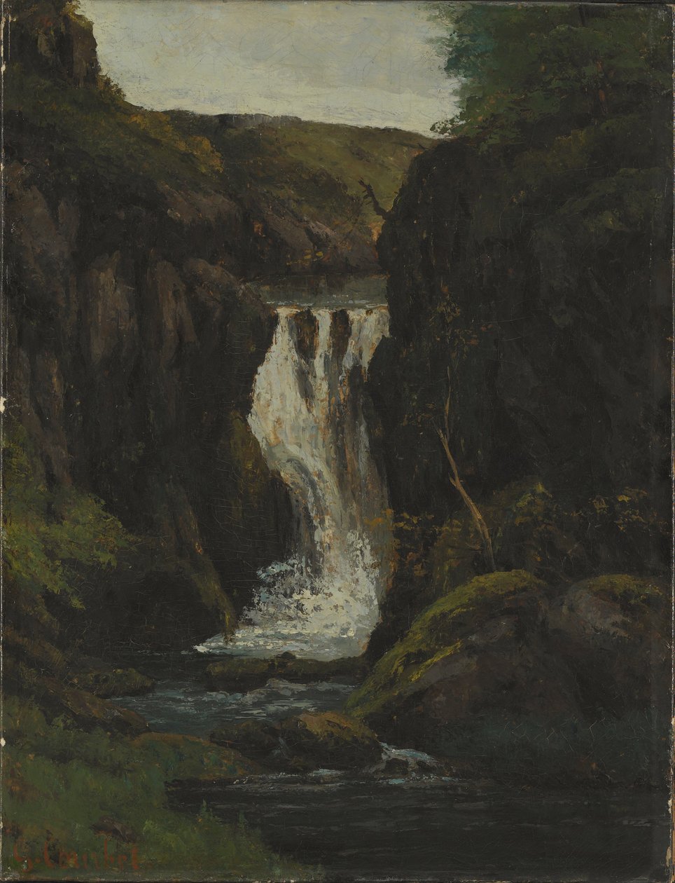 La cascada de Gustave Courbet