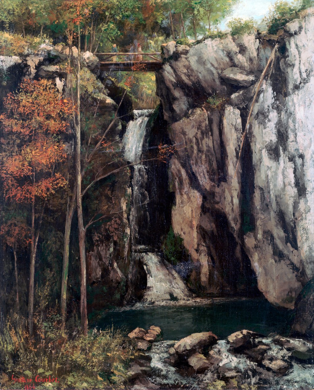 El abismo en Conches, 1864 de Gustave Courbet