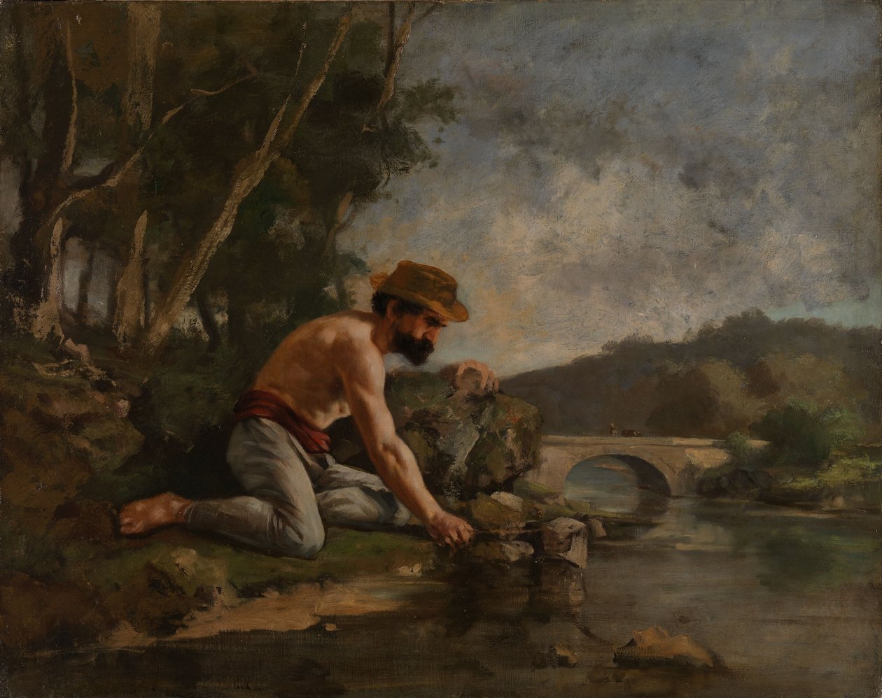 El pescador de Gustave Courbet