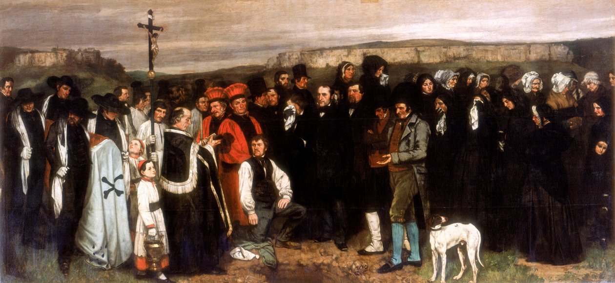 El entierro en Ornans, 1850 de Gustave Courbet