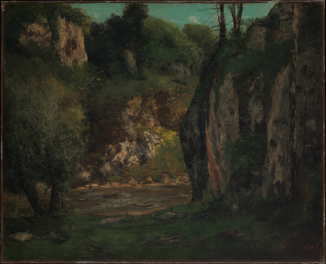 El arroyo escondido de Gustave Courbet