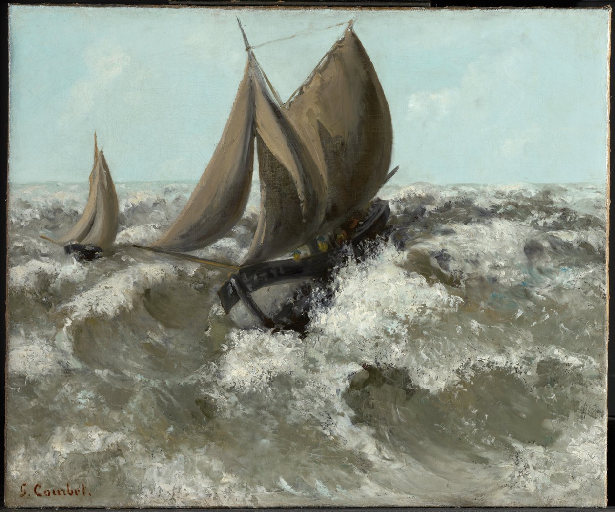 El velero (Marina) de Gustave Courbet