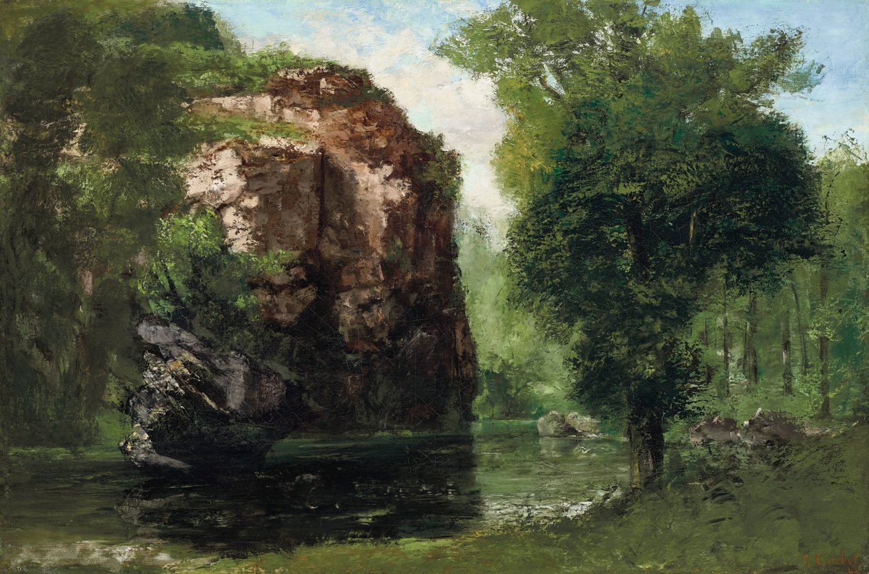 El río silencioso de Gustave Courbet