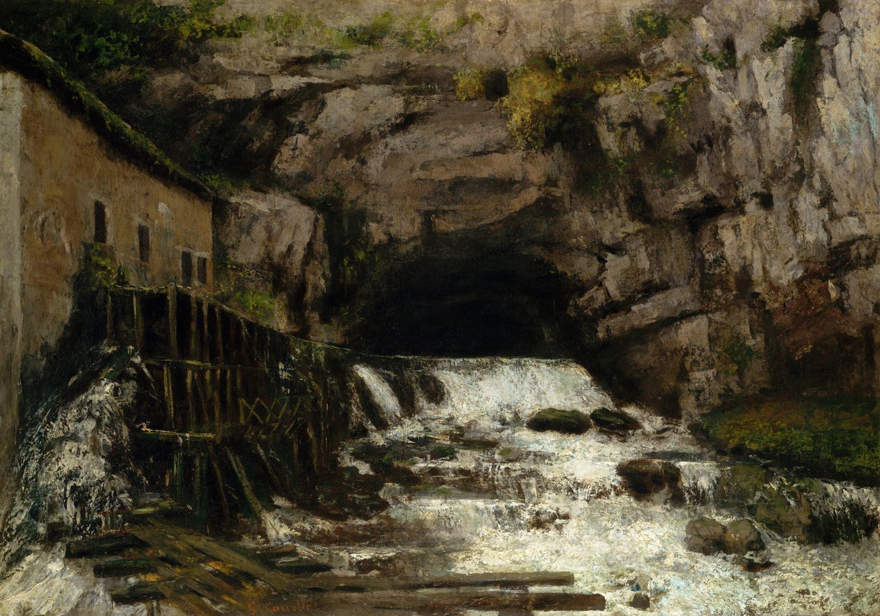 El Manantial del Loue, 1864 de Gustave Courbet