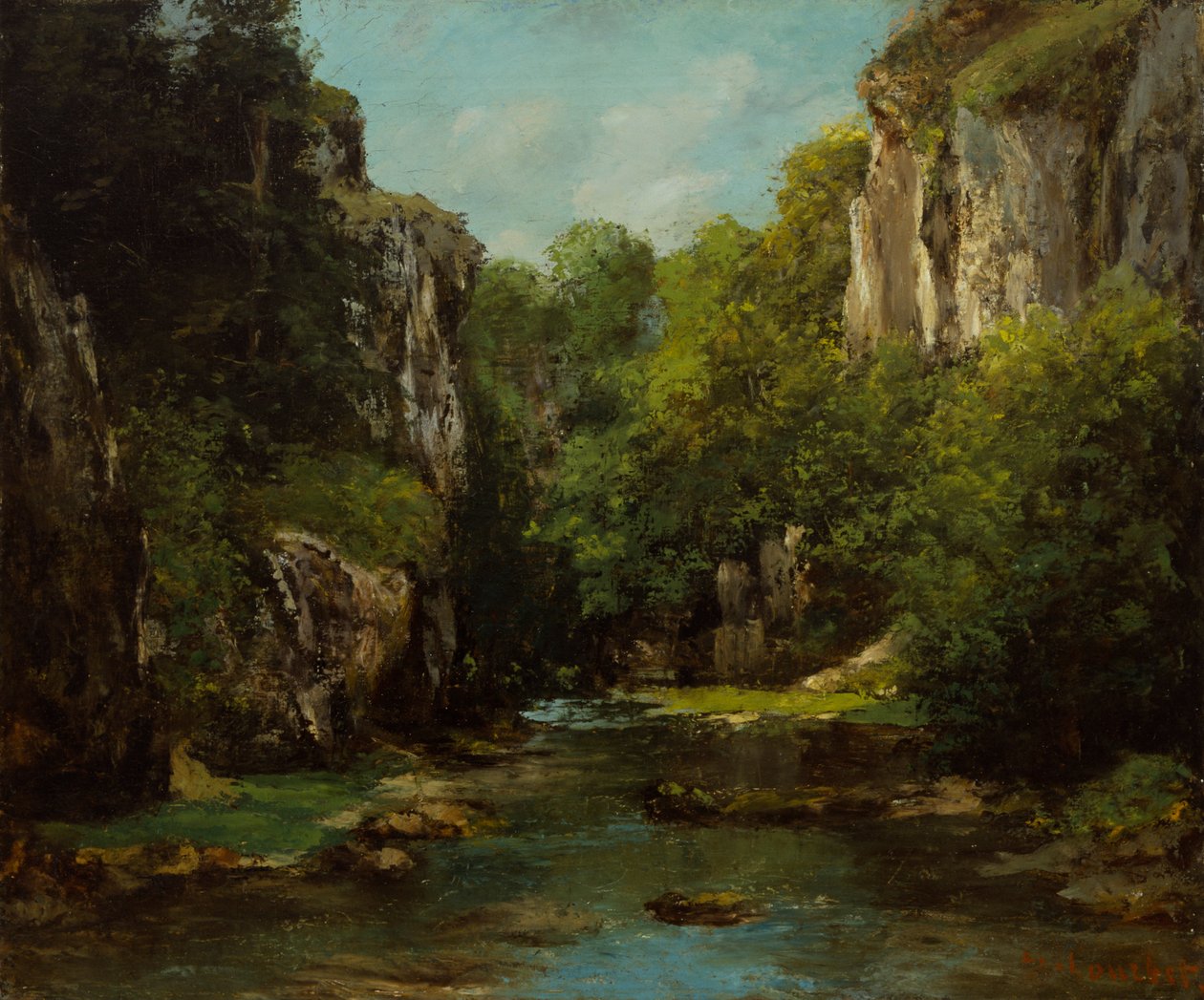 El arroyo del Pozo Negro de Gustave Courbet