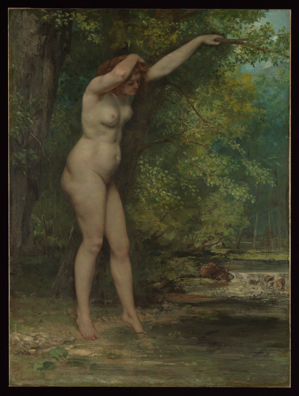 La joven bañista de Gustave Courbet