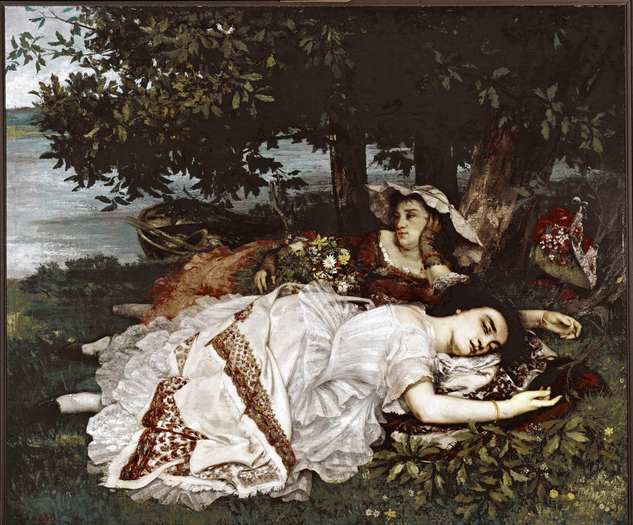 Las damas de las orillas del Sena de Gustave Courbet