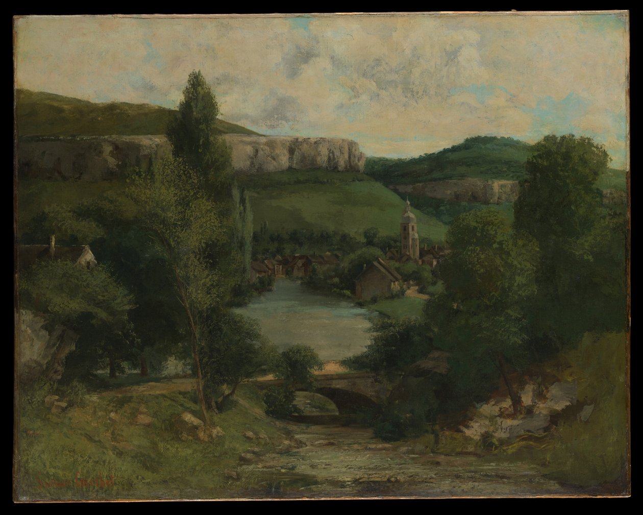 Vista de Ornans de Gustave Courbet