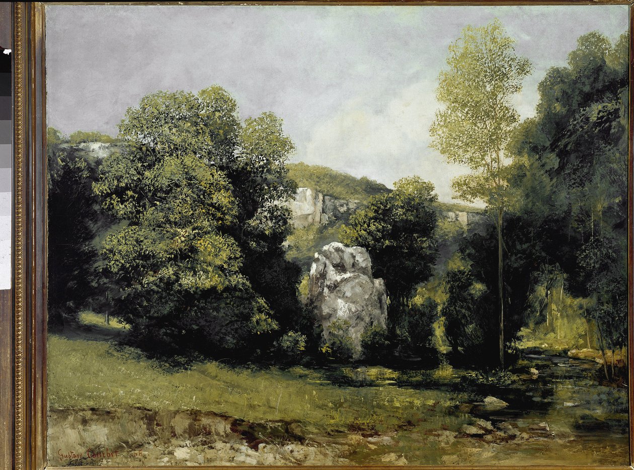 Vista del río Breme de Gustave Courbet