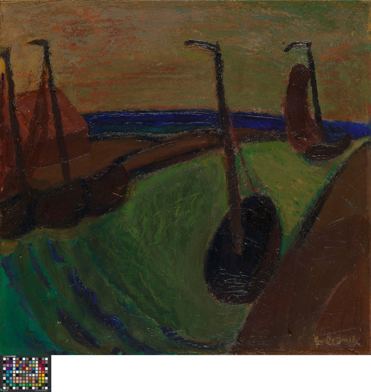 Vista del puerto de Gustave de Smet