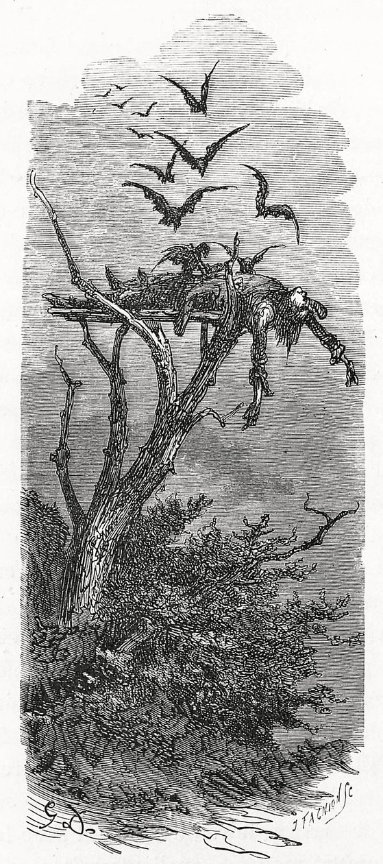Un entierro celta en el cielo, 1866 de Gustave Dore