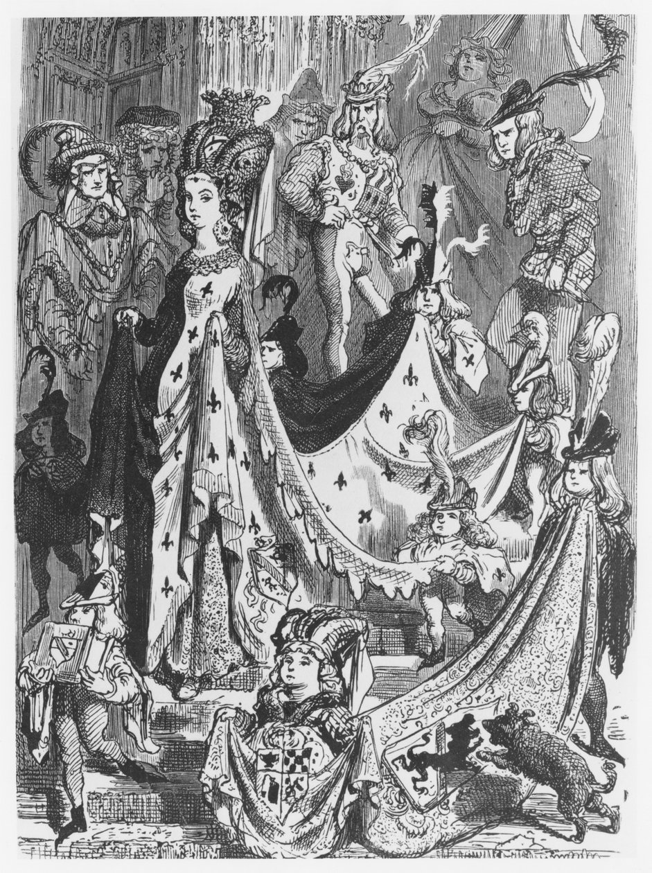 Una reina, ilustración de 