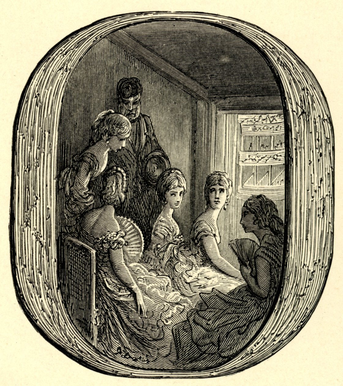 Un palco de ópera en de Gustave Dore
