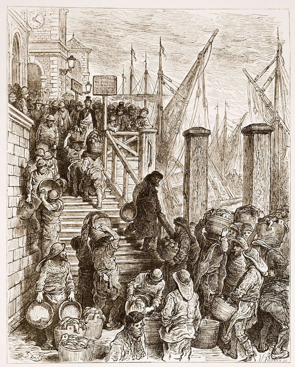 Billingsgate, Desembarco del Pescado, de 