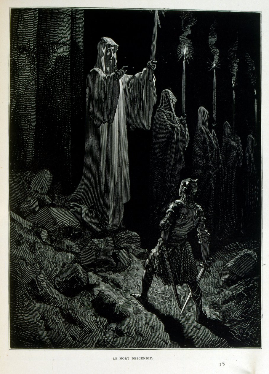 Croque-Mitaine (El coco); ilustración de 1863 por Gustave Doré de Gustave Dore