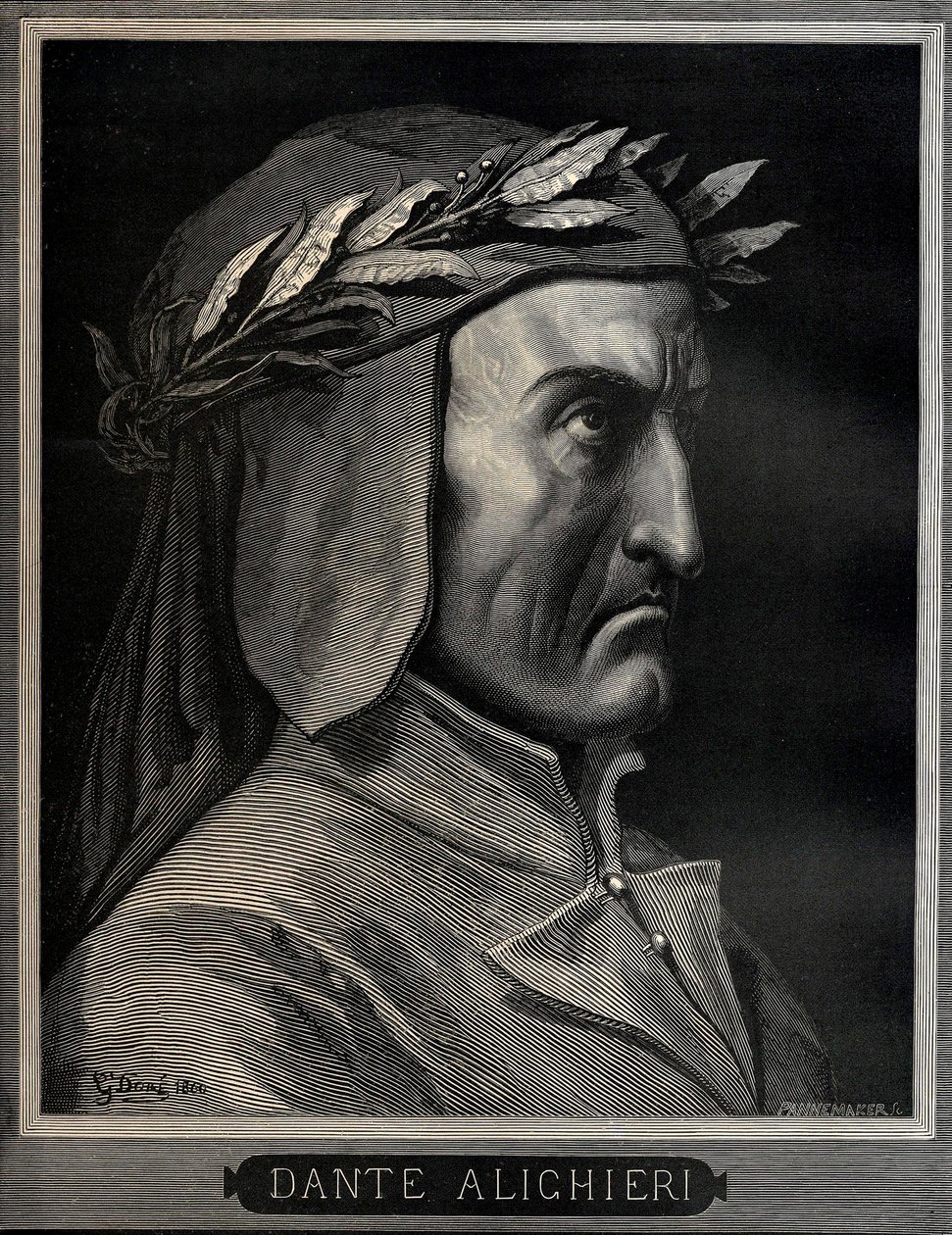 Dante Alighieri 1265-1321, 1860 de Gustave Dore