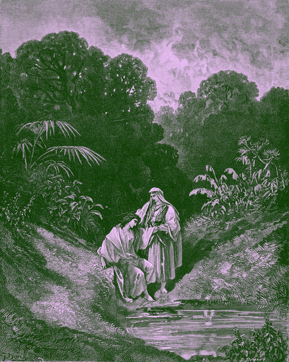 David y Jonatán, por Gustave Doré - Biblia de Gustave Dore