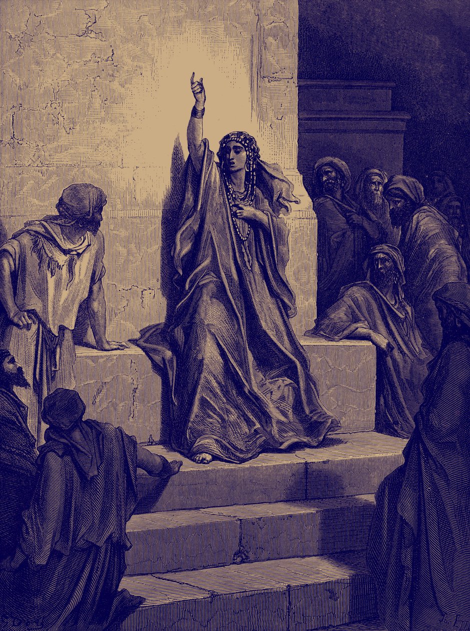 Canto de triunfo de Débora por Doré - Biblia de Gustave Dore