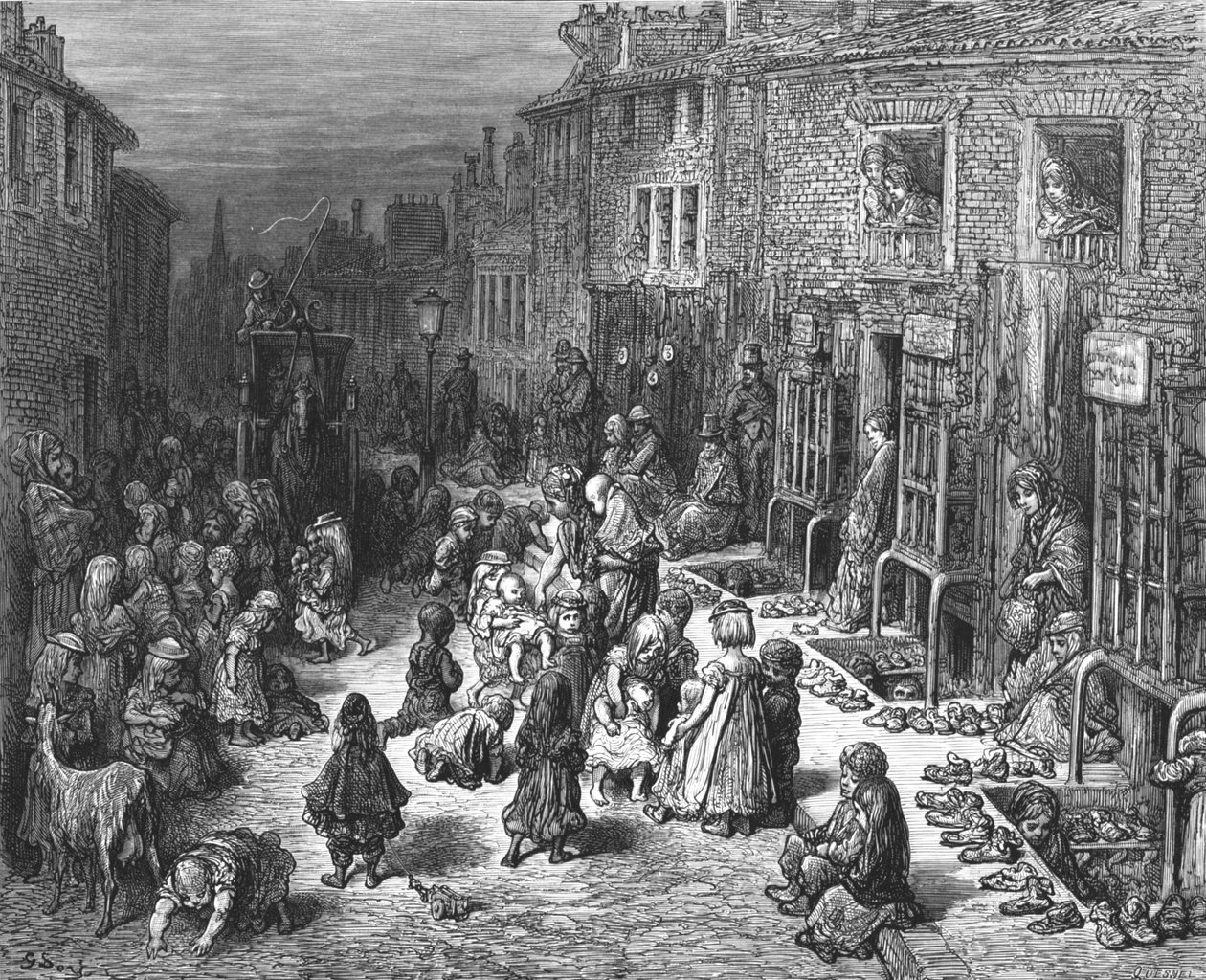 Calle Dudley, Seven Dials de Gustave Dore