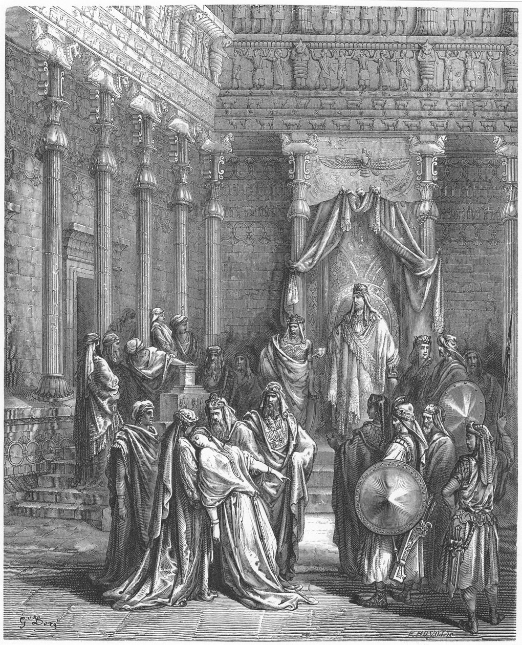 Ester en presencia de Asuero de Gustave Dore