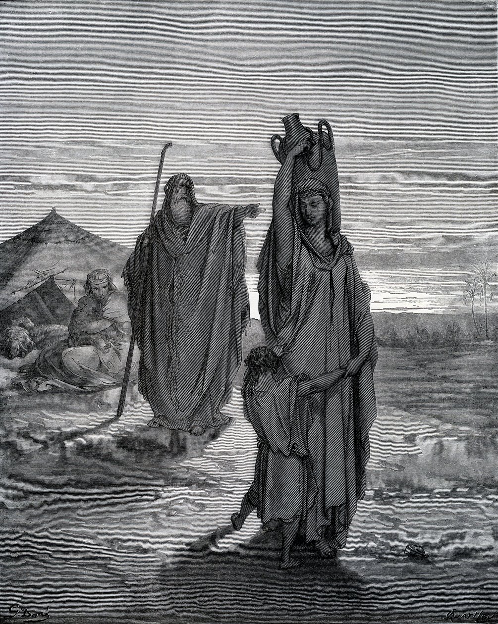 Expulsión de Agar de Gustave Dore
