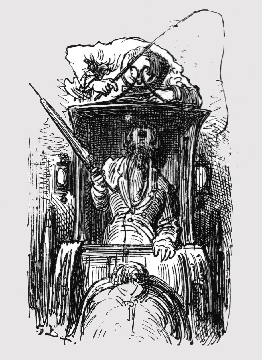 Coche de Caballos, 1872 de Gustave Dore
