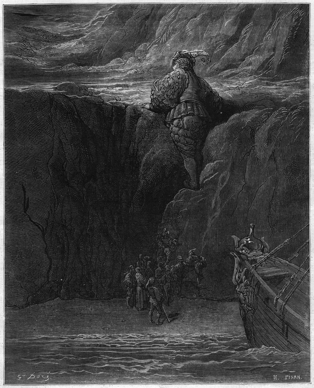 Ilustración de Gustave Doré (1832-1883) para “Pantagruel” de François Rabelais (1483-1553). años 1870 de Gustave Dore