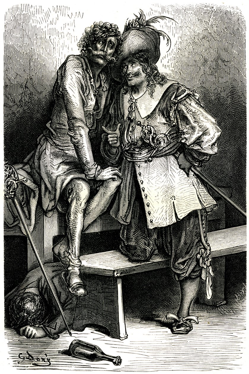 Ilustración para el Capitán Fracasse de Gustave Dore