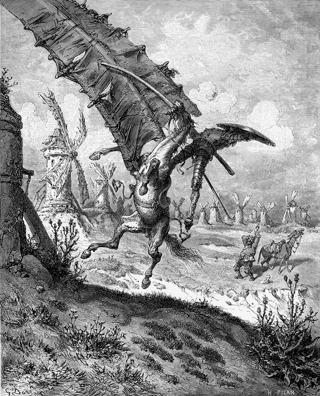 Ilustración del libro Don Quijote de la Mancha por M. de Cervantes de Gustave Dore