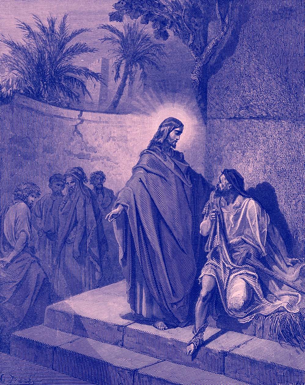 Jesús sana a un paralítico - Biblia de Gustave Dore