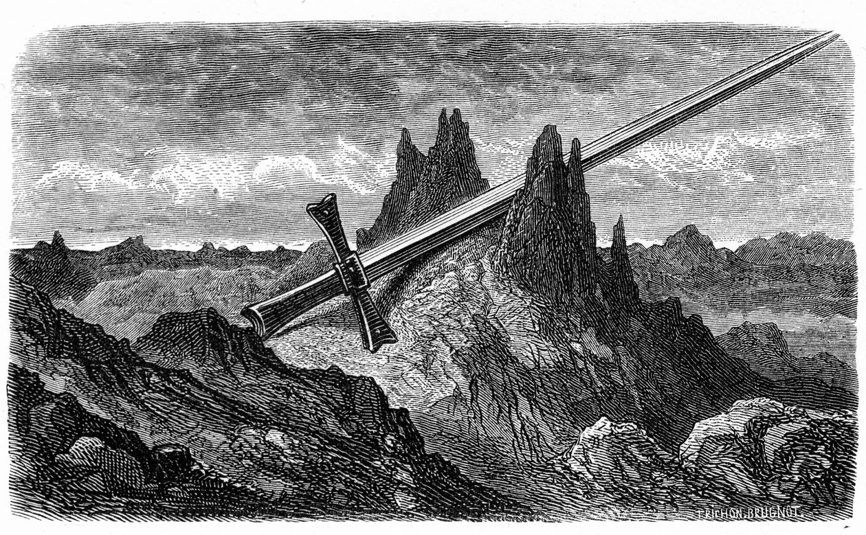 La "Breche de Roland", montaña hendida por Durandal, l