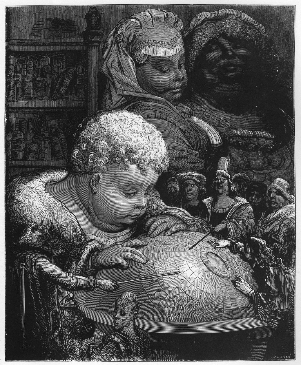 La educación de Gargantúa - ilustración de 