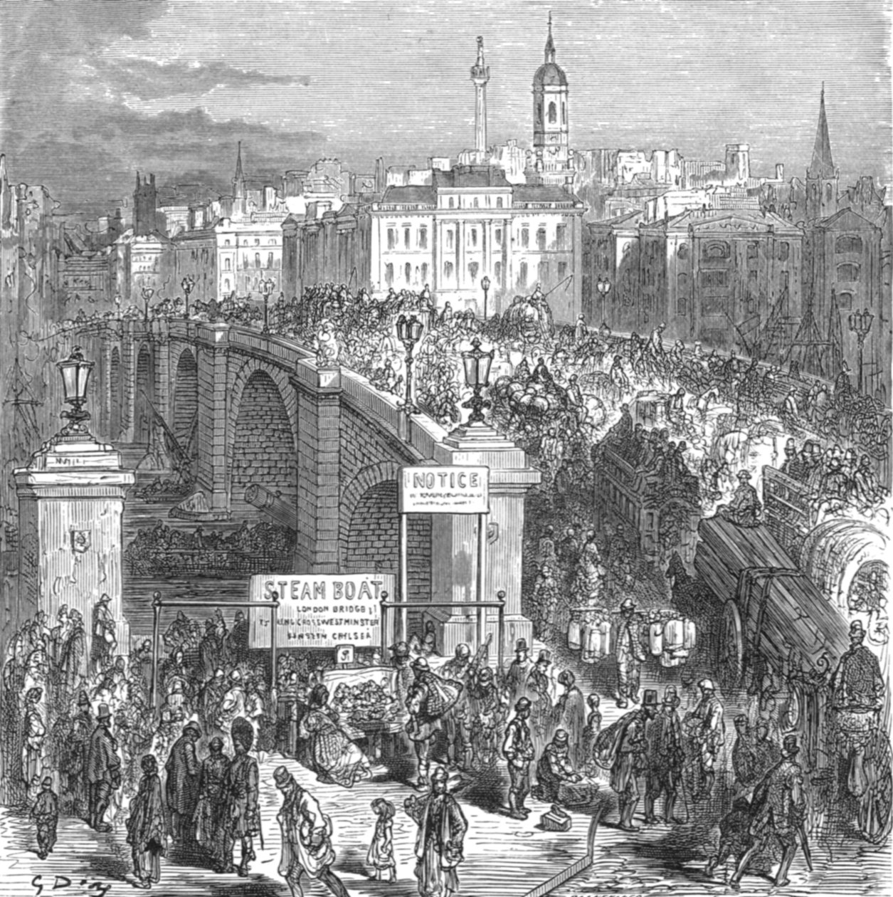 Puente de Londres de Gustave Dore