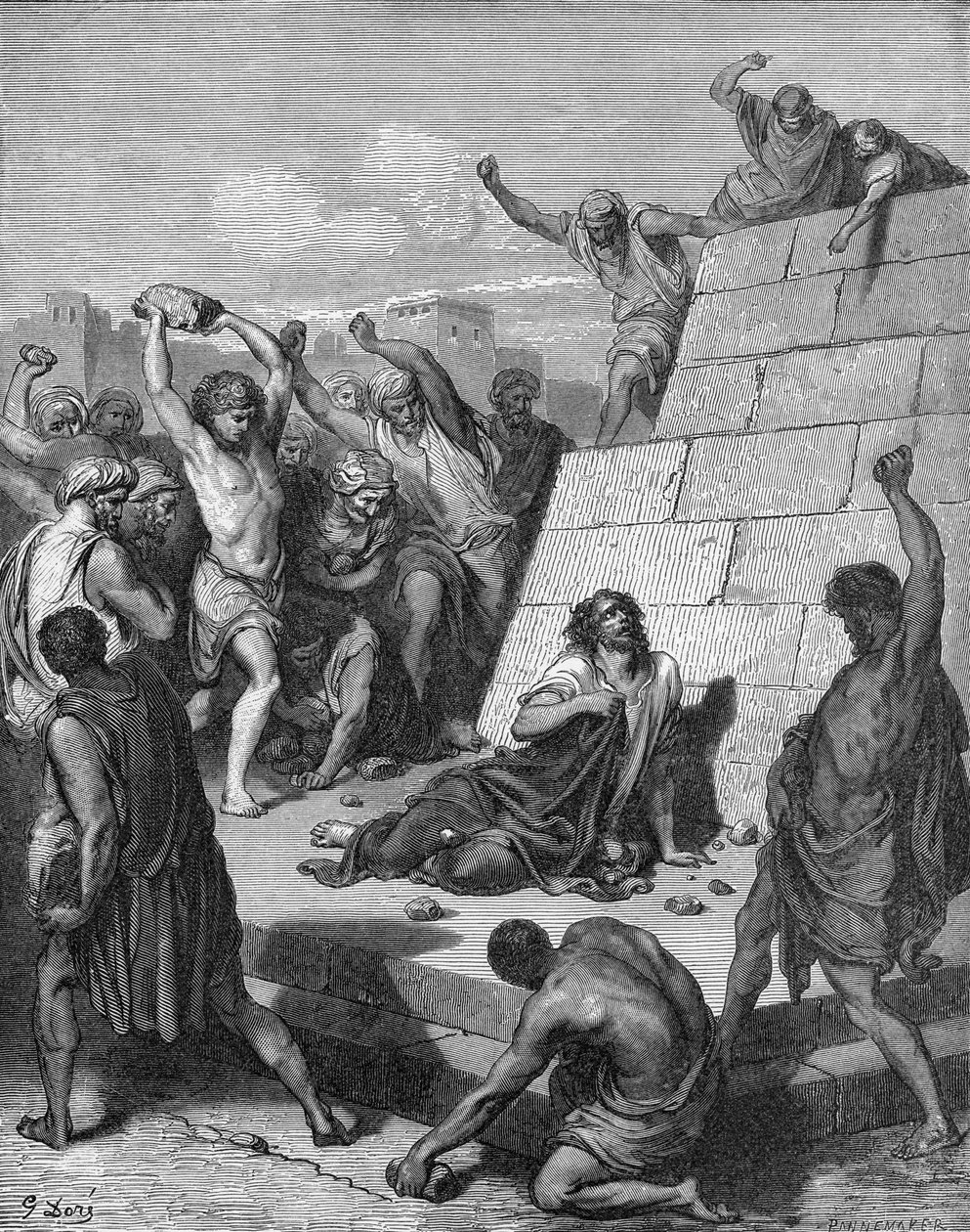 Martirio de San Esteban de Gustave Dore