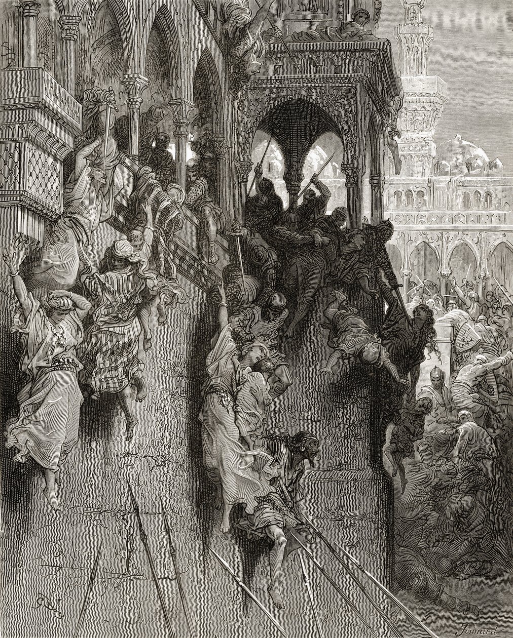 Masacre de Antioquía, ilustración de 