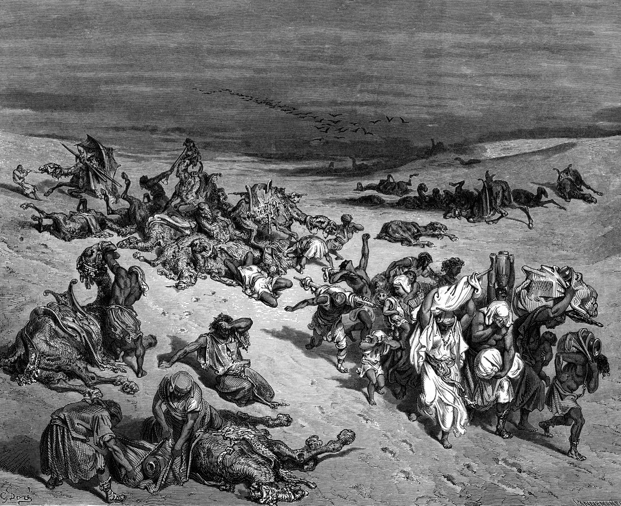 Peste, una de las Siete Plagas de Egipto, 1866 de Gustave Dore
