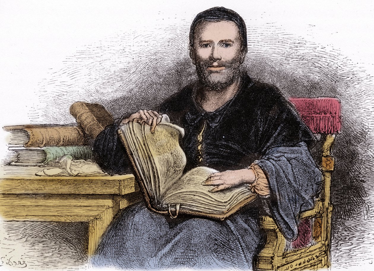 Retrato de Rabelais - ilustración de 